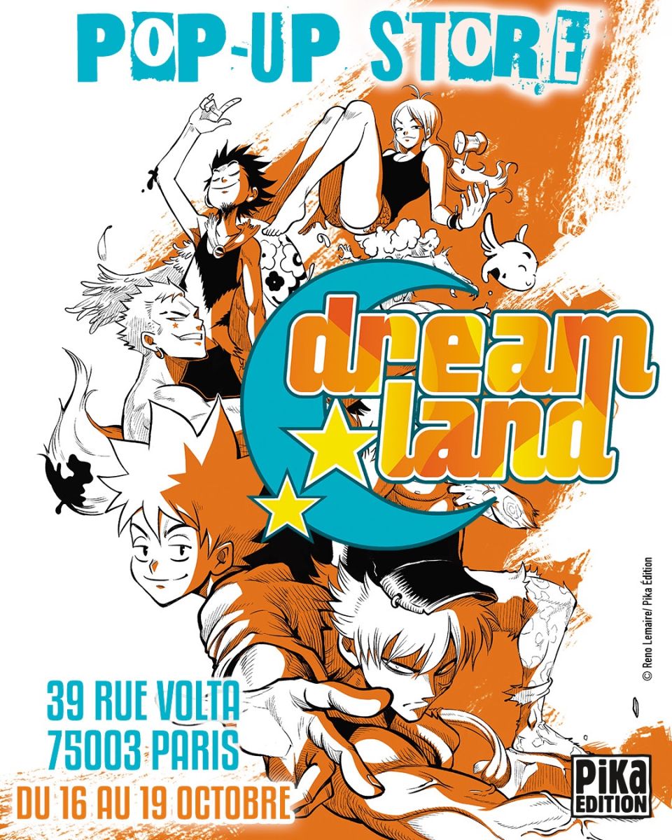 Dreamland 20 ans – affiche officielle du pop-up store Paris du 16 au 19 octobre 2026