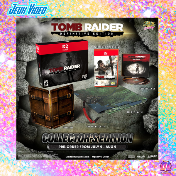 Tomb Raider Definitive Edition arrive en édition physique sur Nintendo Switch 2 : Limited Run Games dévoile un Collector 
