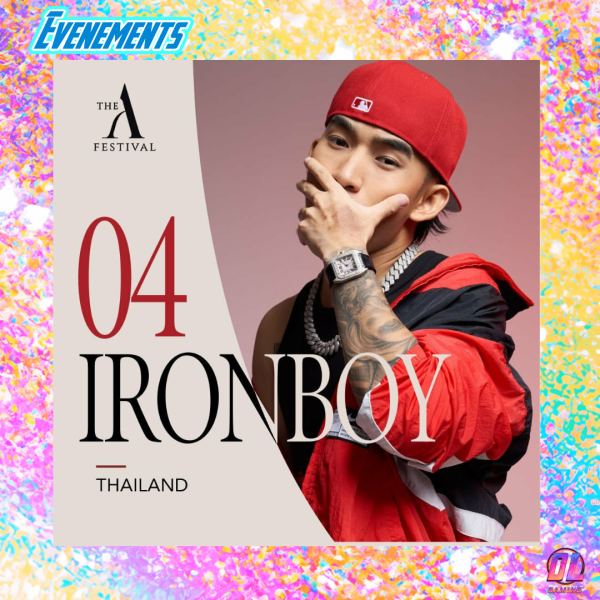 The A Festival 2026 annonce IRONBOY à Paris : la star montante du rap thaï rejoint une programmation de plus en plus ambitieuse