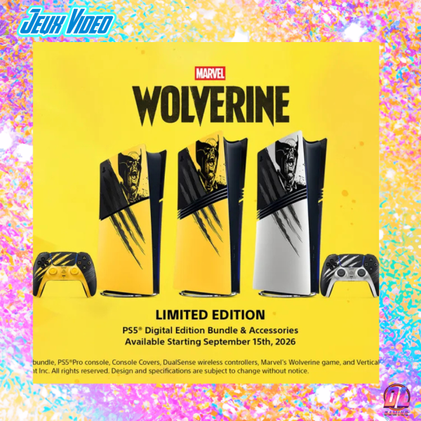 Marvel’s Wolverine : Sony dévoile la PS5 Limited Edition Battle Yellow inspirée des griffes de Logan