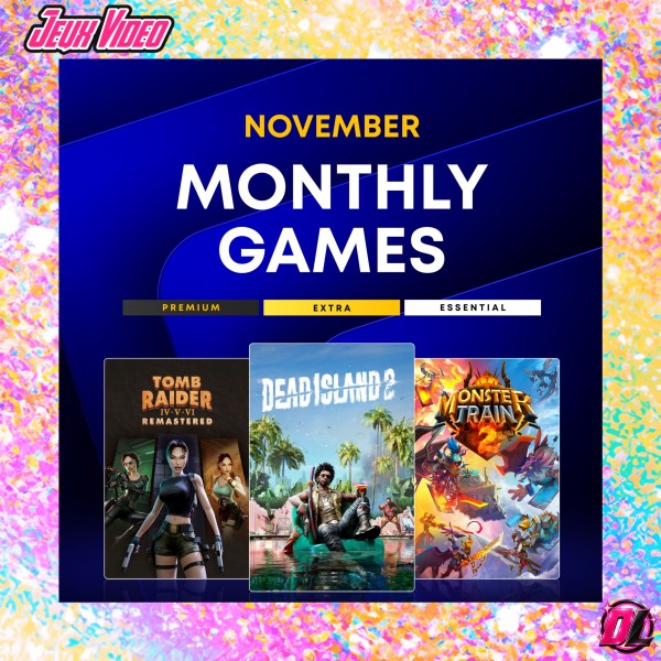 PS Plus : Dead Island 2 et la trilogie Tomb Raider IV-VI au programme de Novembre 2026
